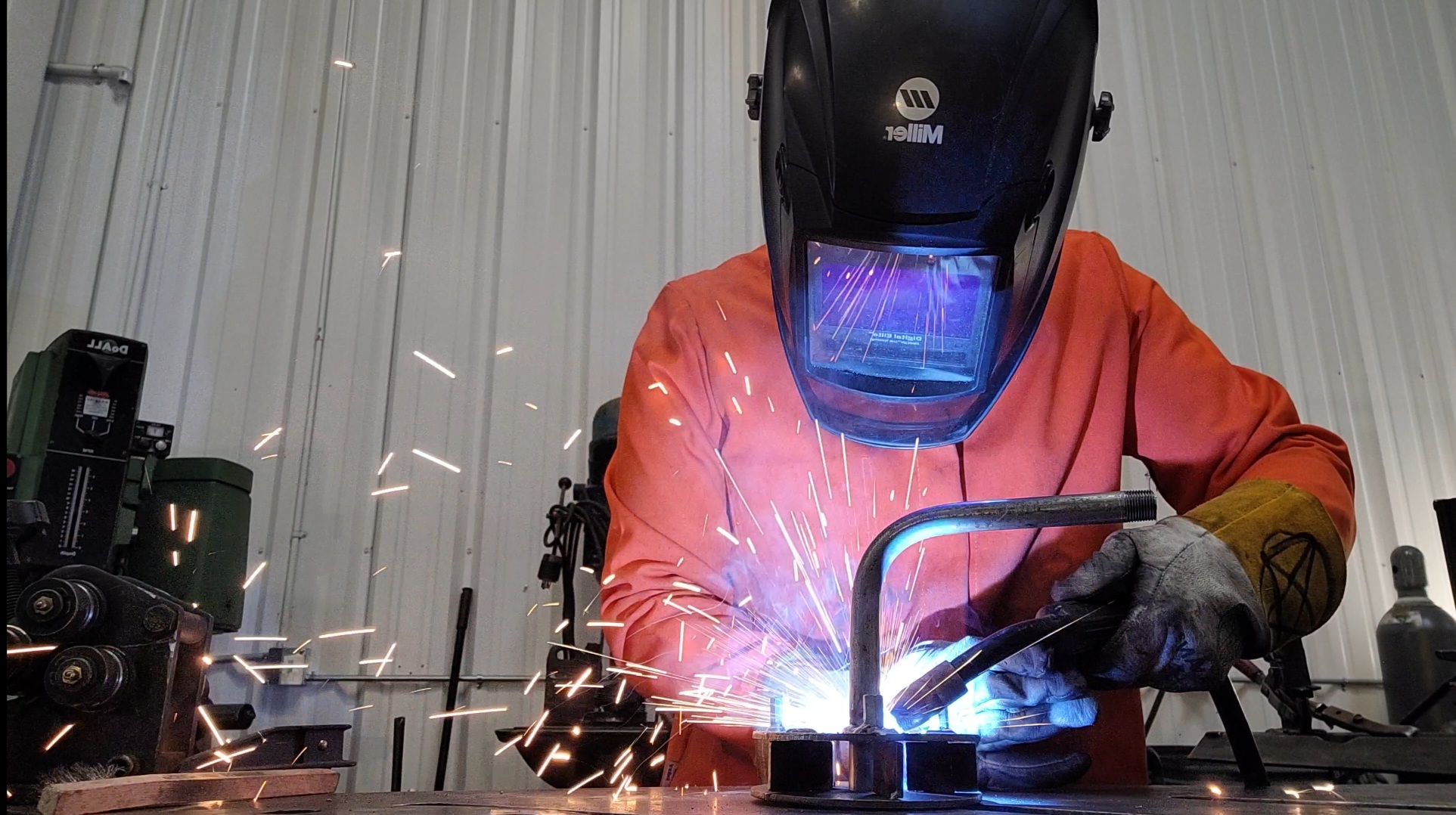 A welding photo of me